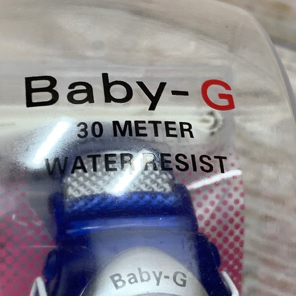 Baby-G Digital Watch Blue Silver Accents 30M Water Resist New Old Stock in Box - Picture 3 of 8